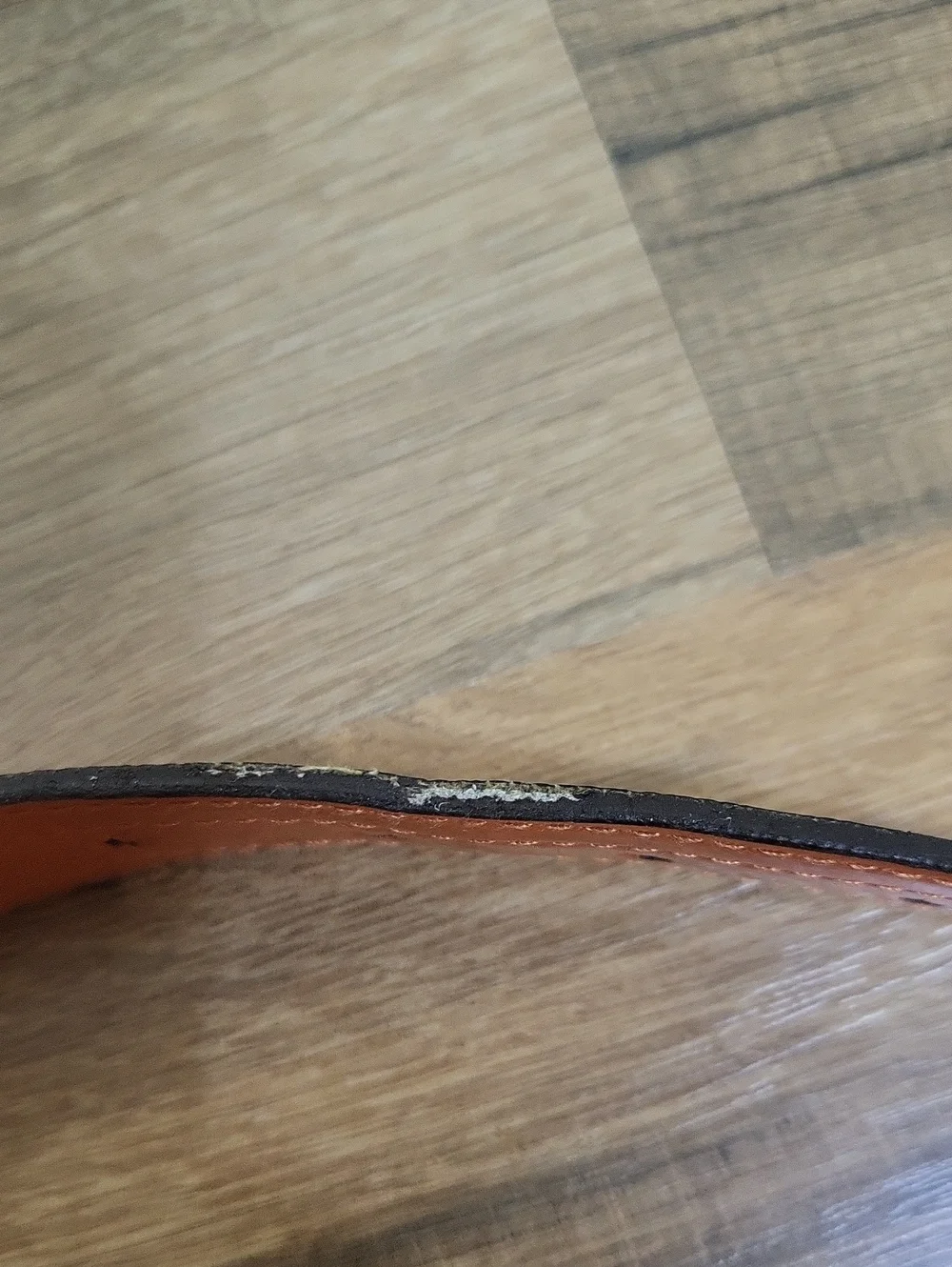 MICHAEL KORS Brown Orange Logi Reversible  Belt